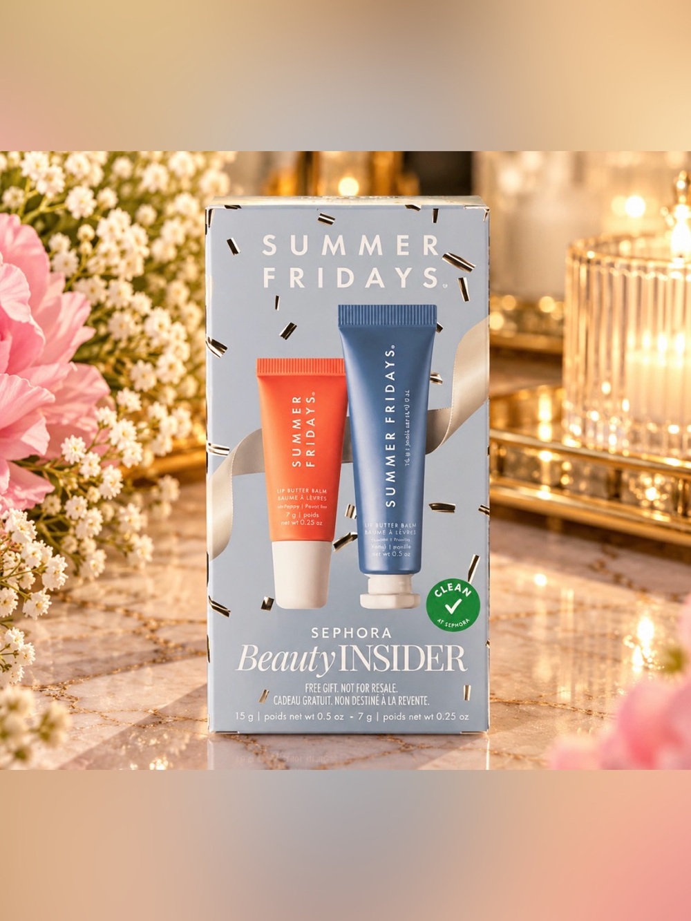 Summer Fridays Mini Lip Butter Balm/jet lag mask Duo Set